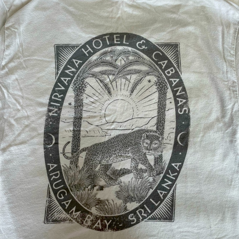 White graphic tee
